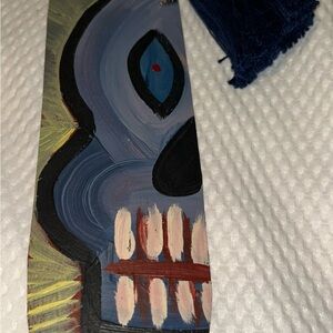 Dia De Los Muertos Skull Bookmark with Tassel